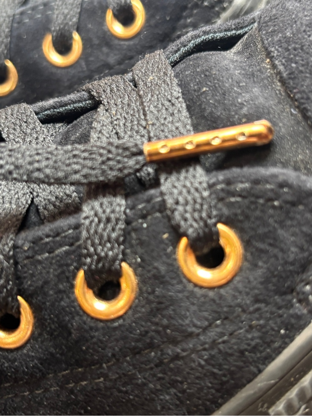 Converse Chuck Taylor All Star Black Leather High Top Lace-Up Sneakers 161273C - Picture 5 of 13
